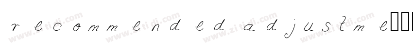 recommended adjustme字体转换